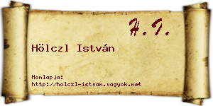 Hölczl István névjegykártya