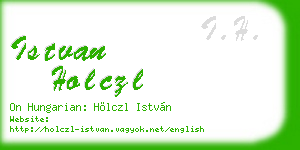 istvan holczl business card